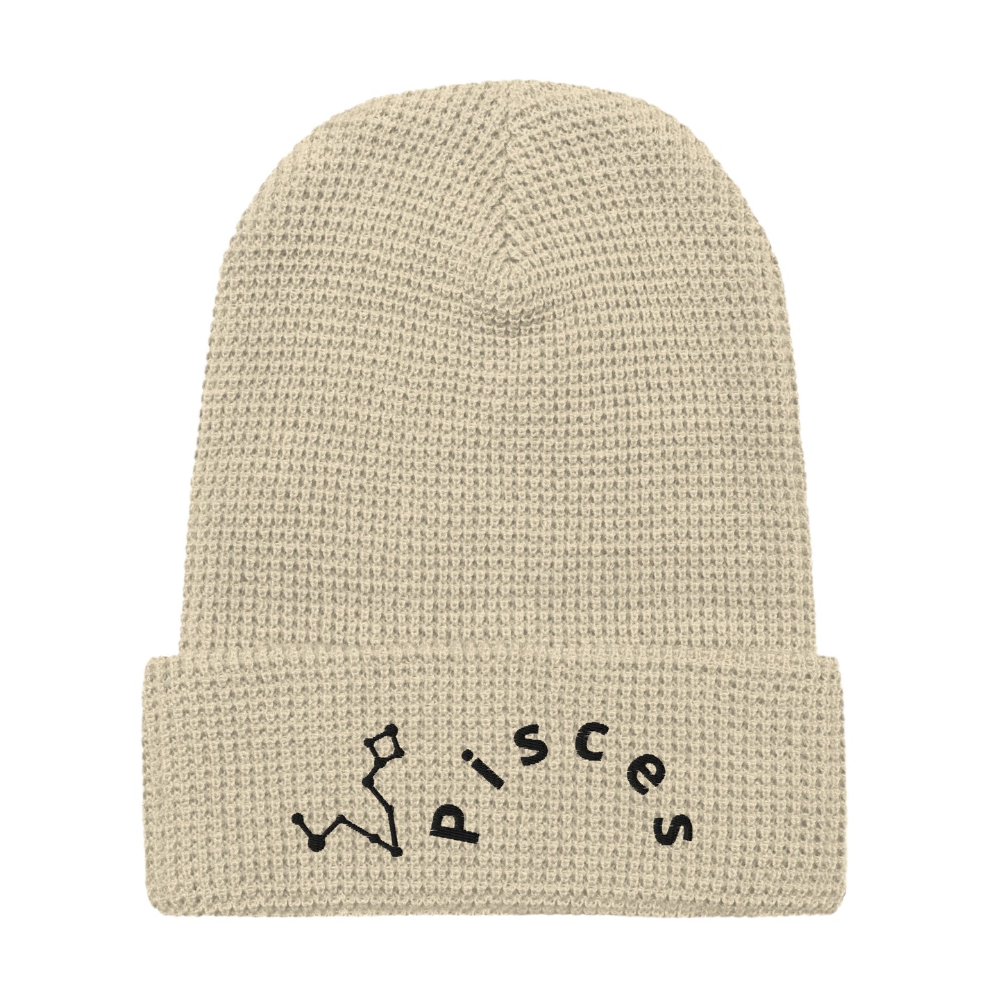 “Pisces” Waffle Beanie