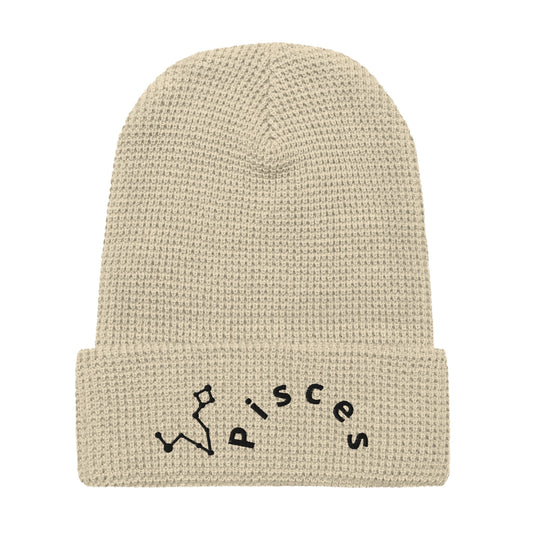 “Pisces” Waffle Beanie