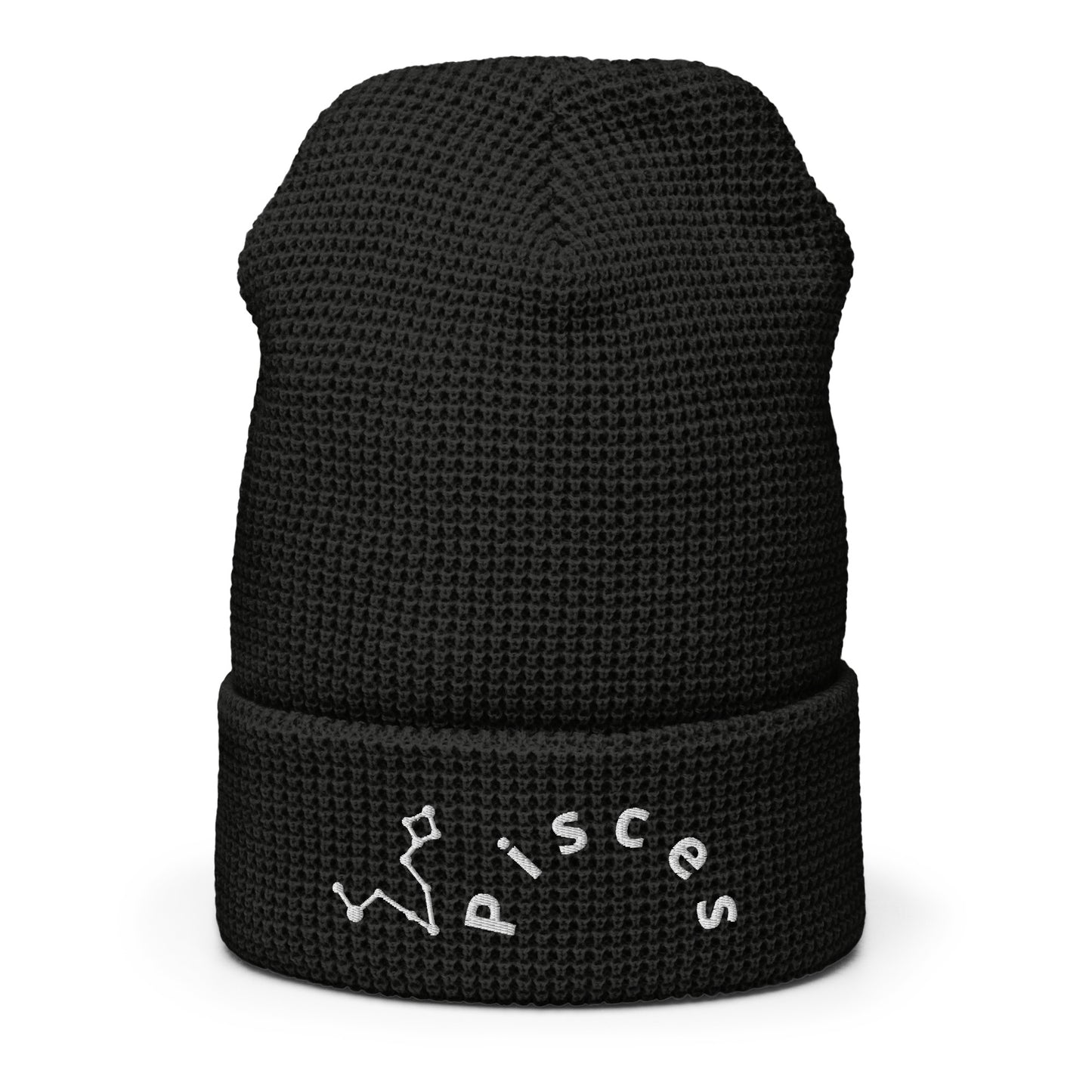 “Pisces” Waffle Beanie