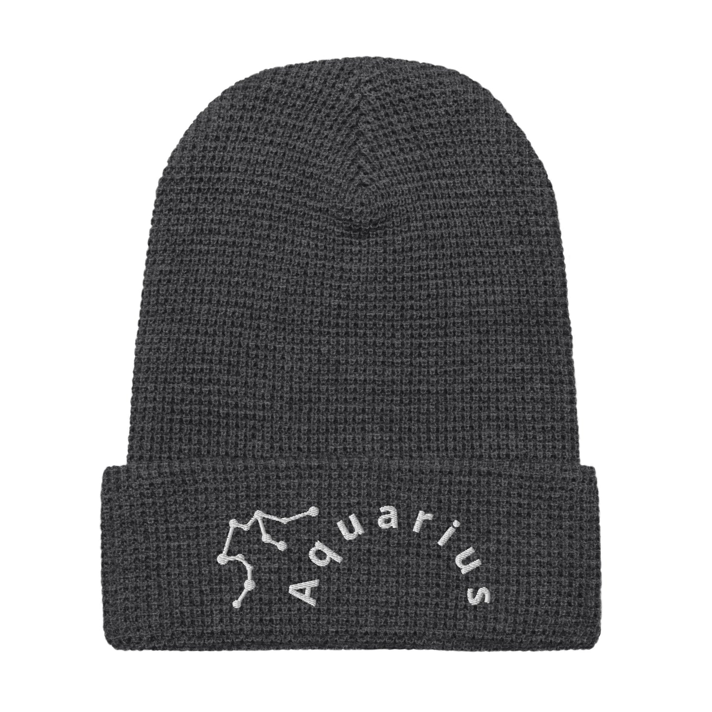 “Aquarius” Waffle Beanie
