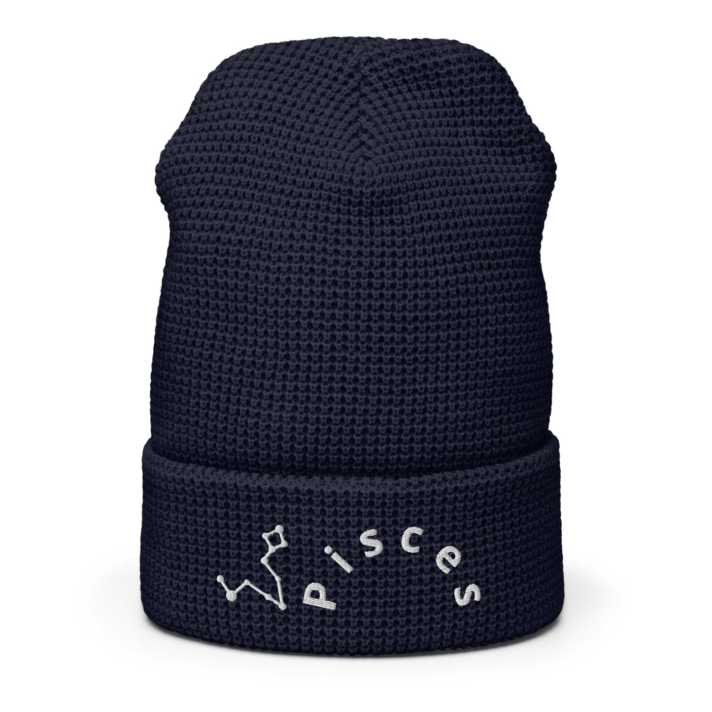 “Pisces” Waffle Beanie