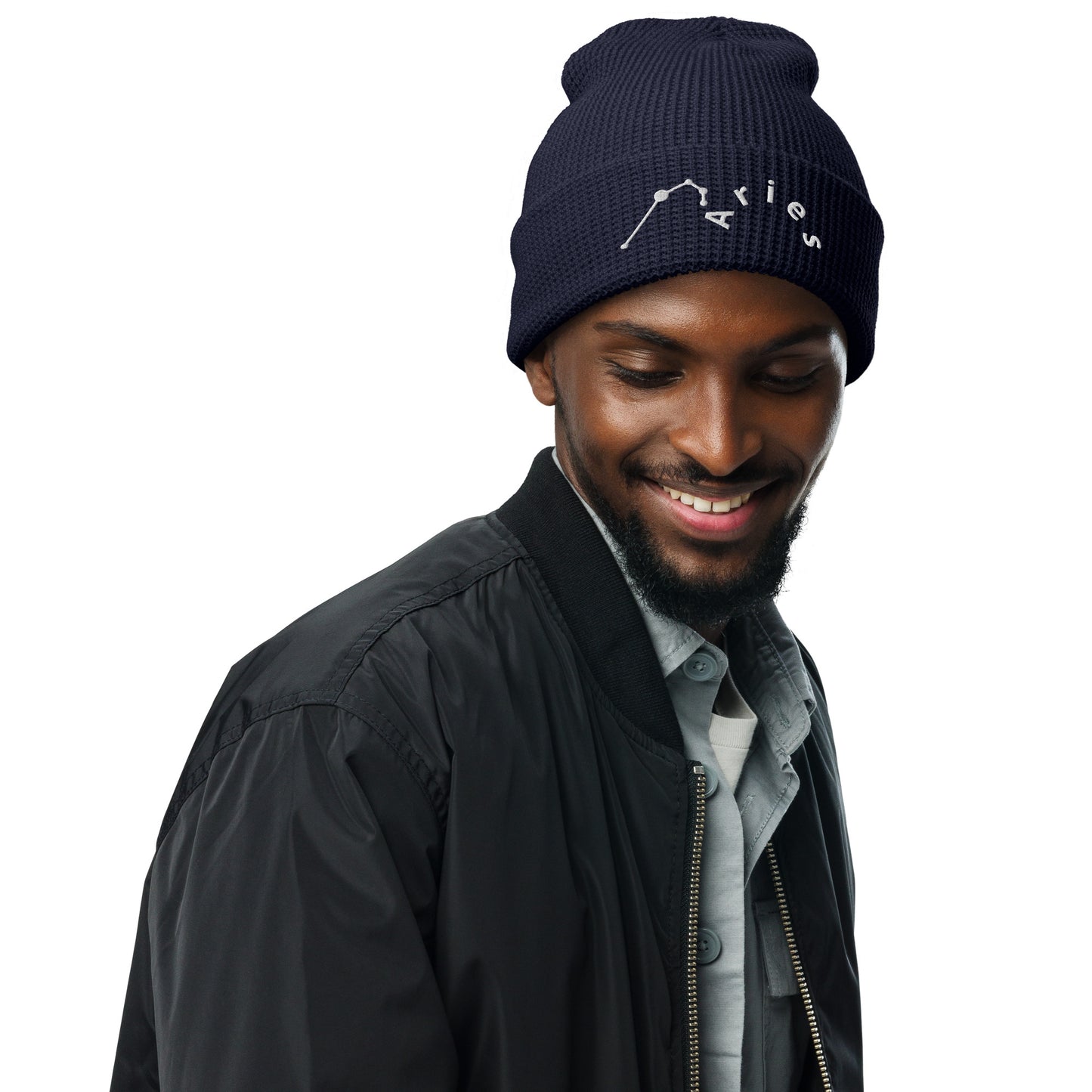 “Aries” Waffle Beanie