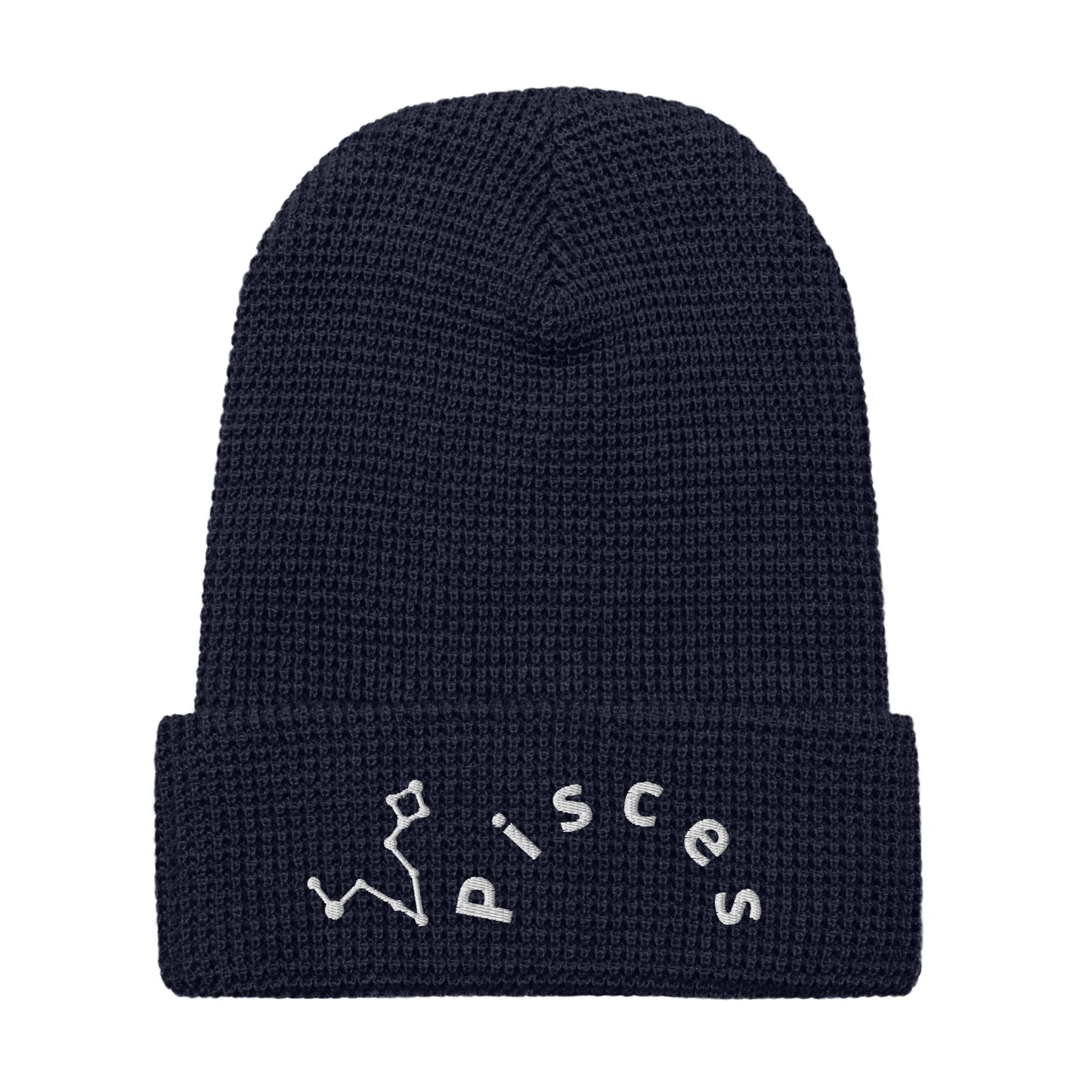“Pisces” Waffle Beanie