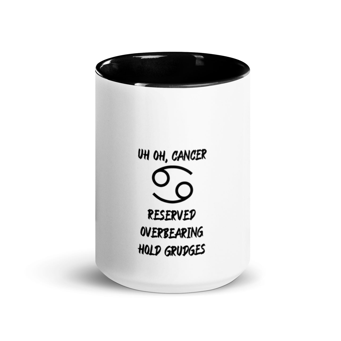“Uh Oh, Cancer” Mug With Color Inside