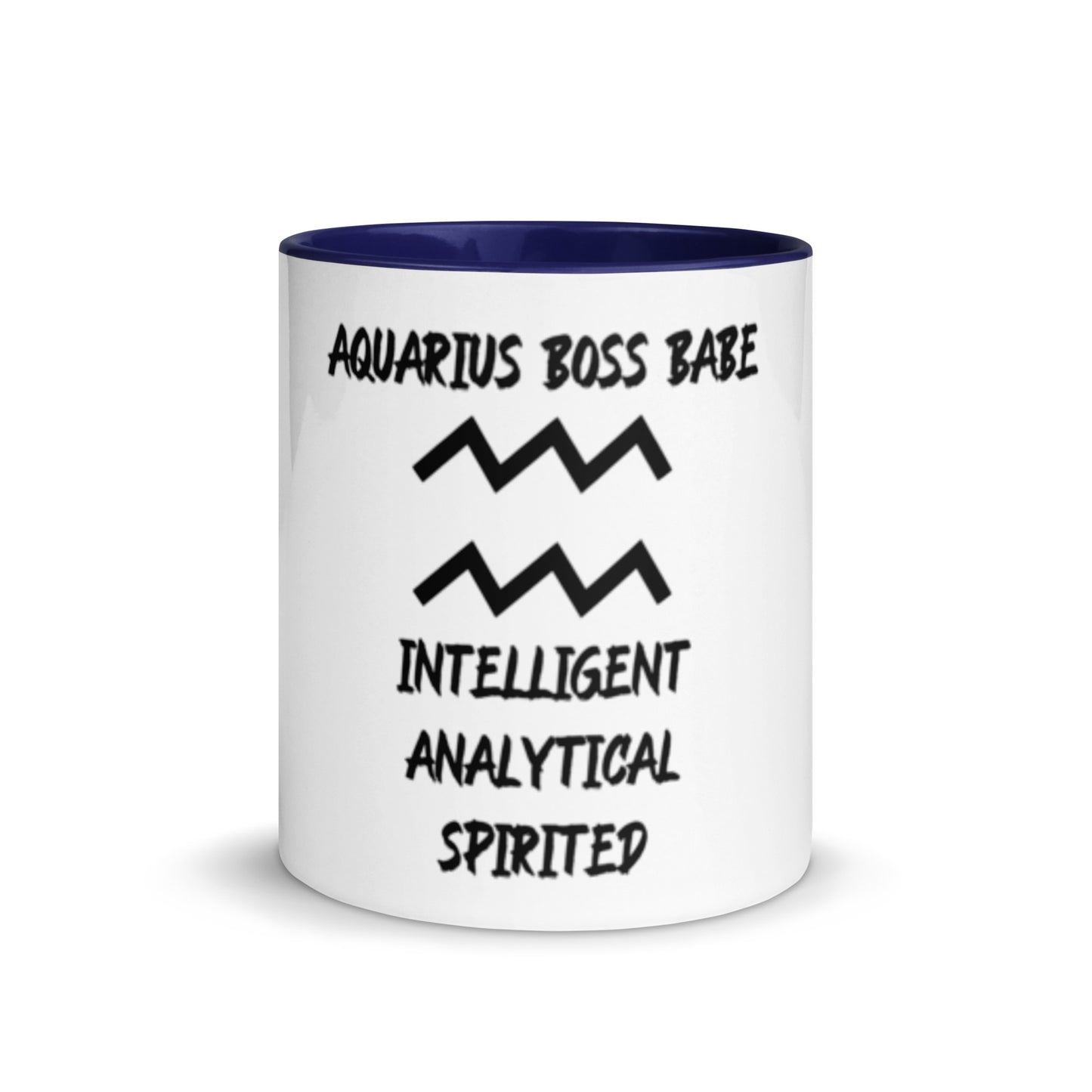 “Aquarius Boss Babe” Mug With Color Inside