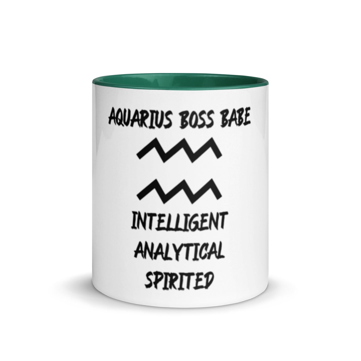 “Aquarius Boss Babe” Mug With Color Inside