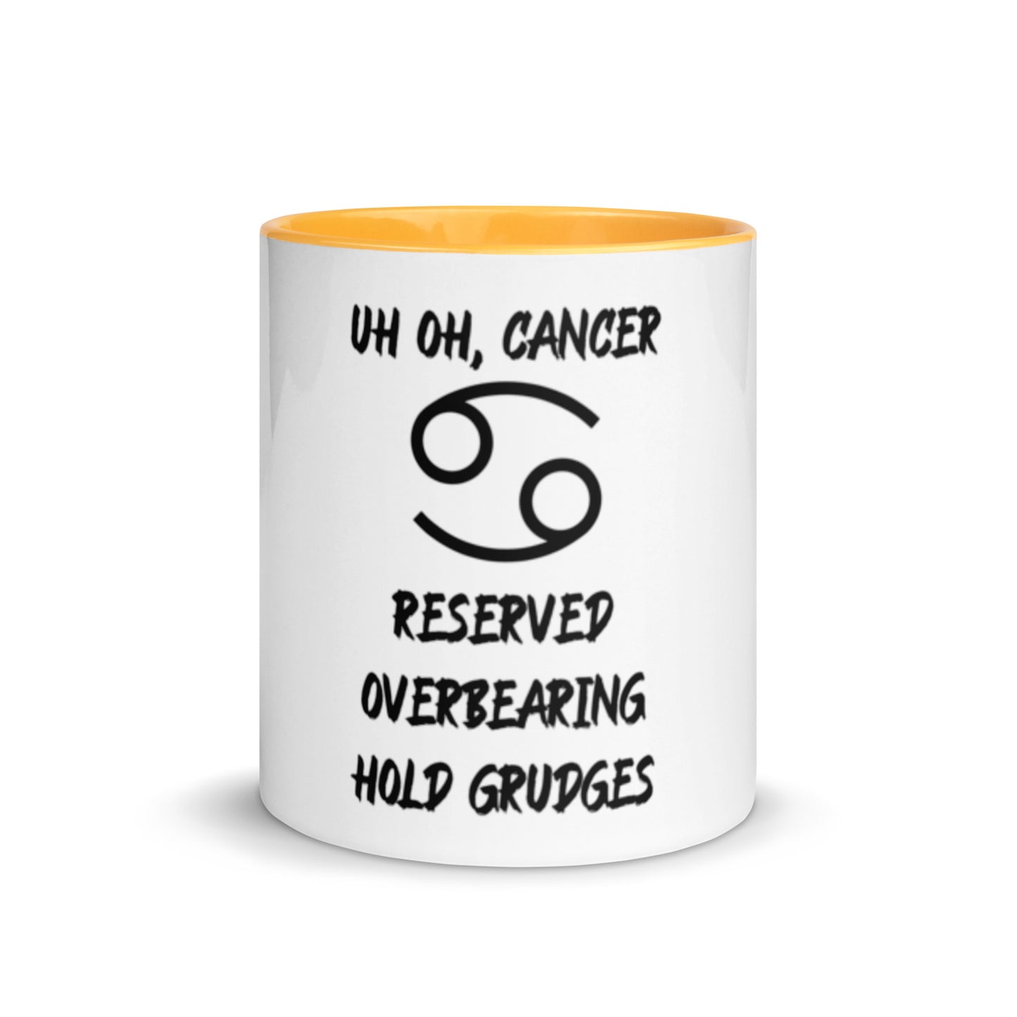 “Uh Oh, Cancer” Mug With Color Inside