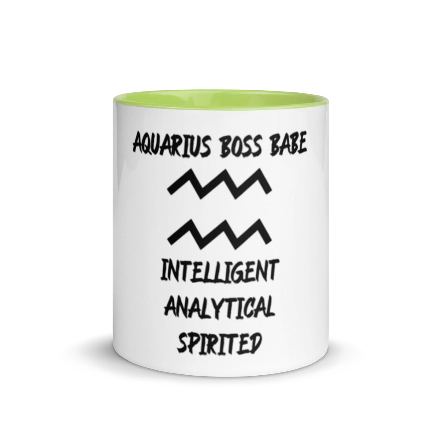 “Aquarius Boss Babe” Mug With Color Inside
