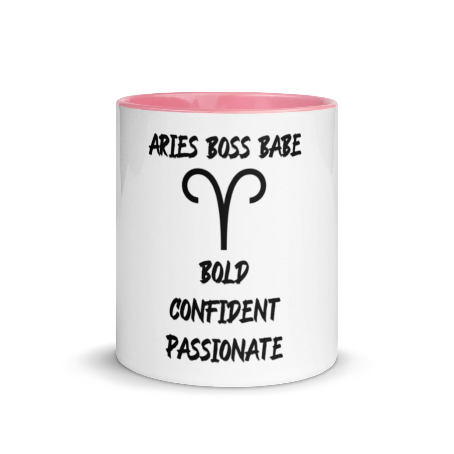“Aries Boss Babe” Mug With Color Inside