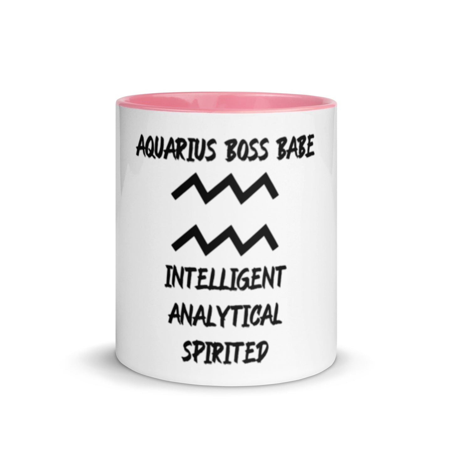 “Aquarius Boss Babe” Mug With Color Inside