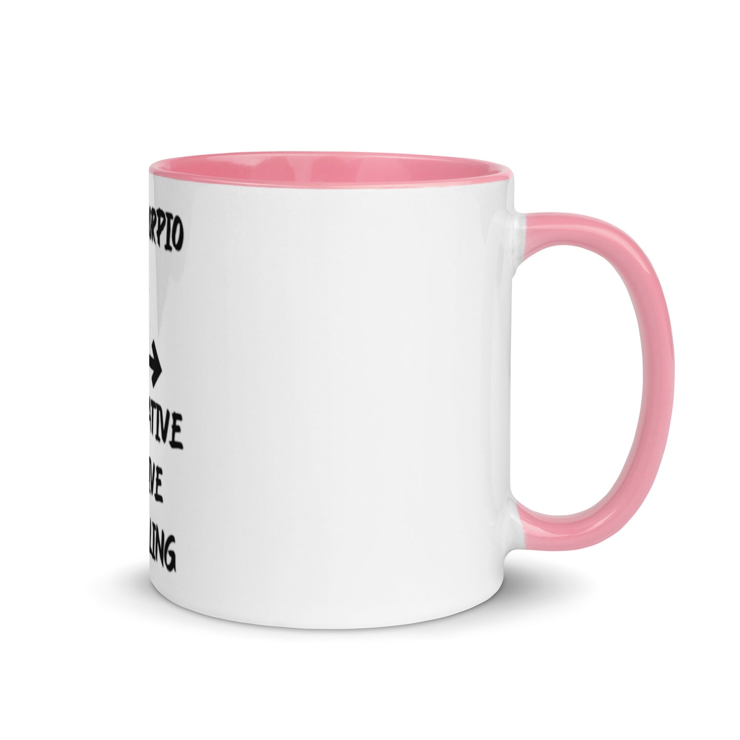 “Uh Oh, Scorpio” Mug With Color Inside