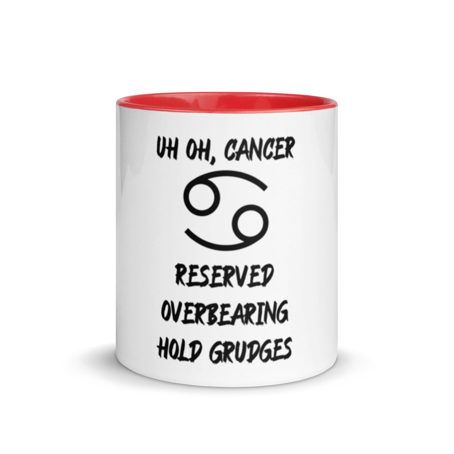 “Uh Oh, Cancer” Mug With Color Inside