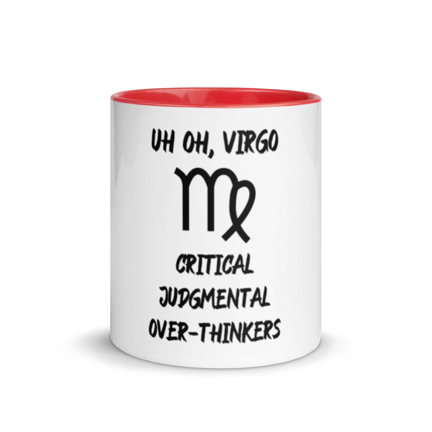 “Uh Oh, Virgo” Mug With Color Inside