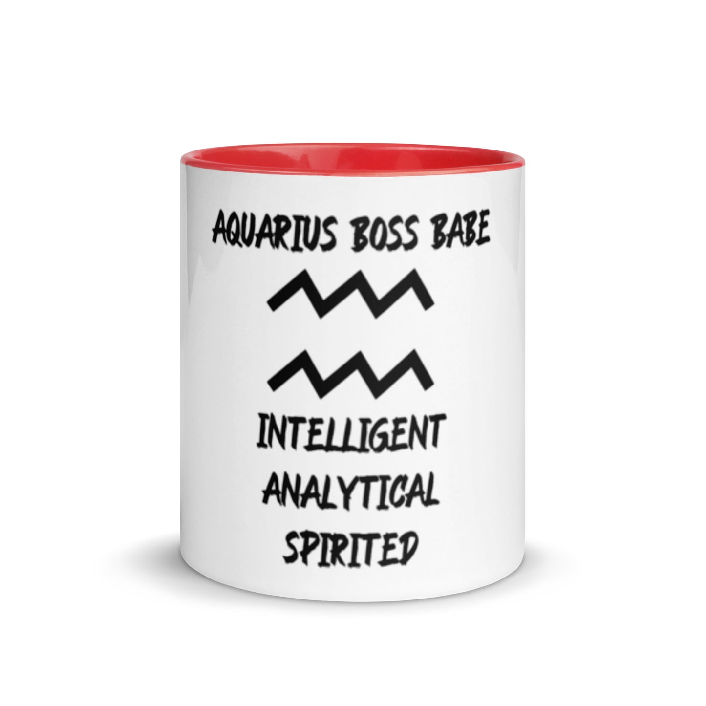“Aquarius Boss Babe” Mug With Color Inside