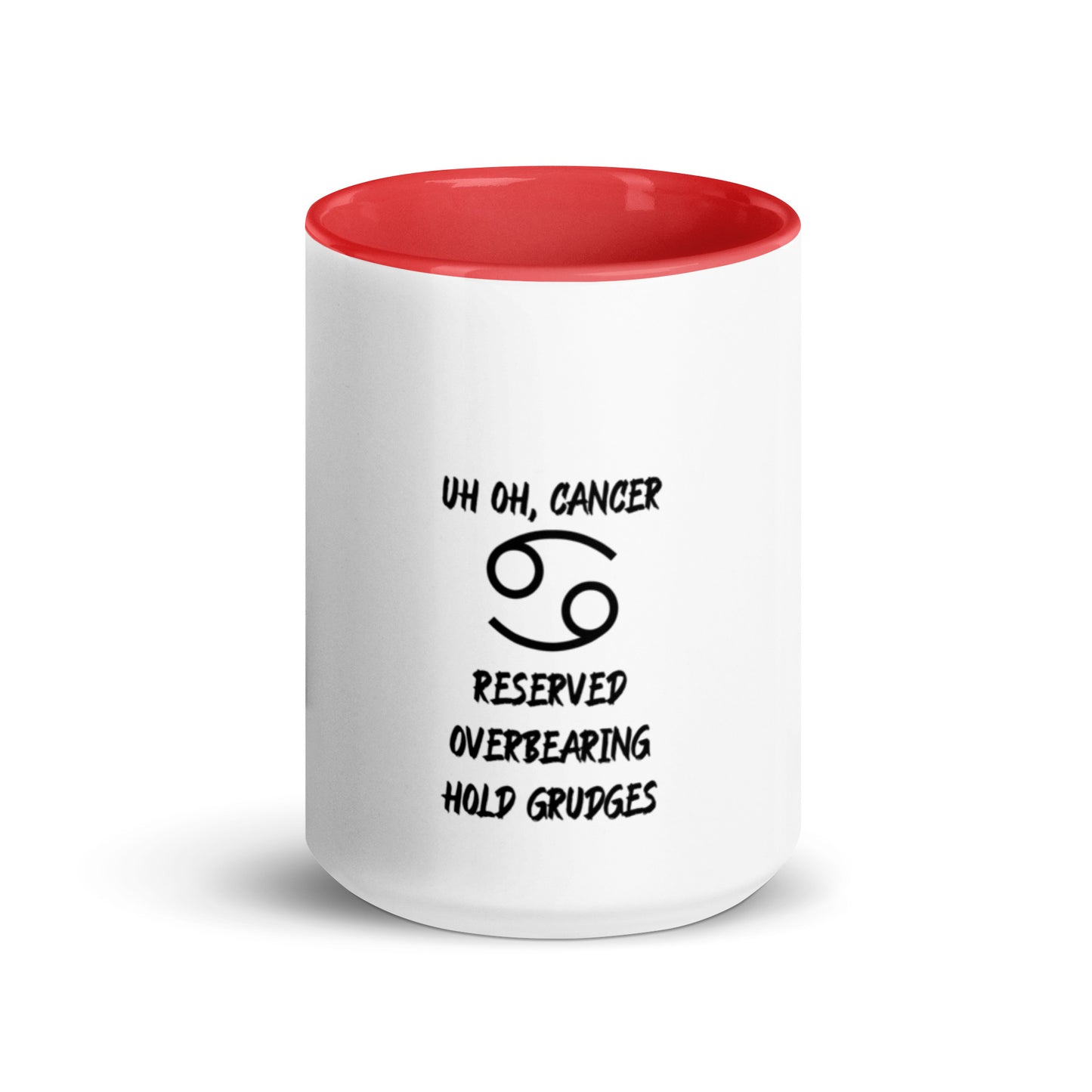 “Uh Oh, Cancer” Mug With Color Inside