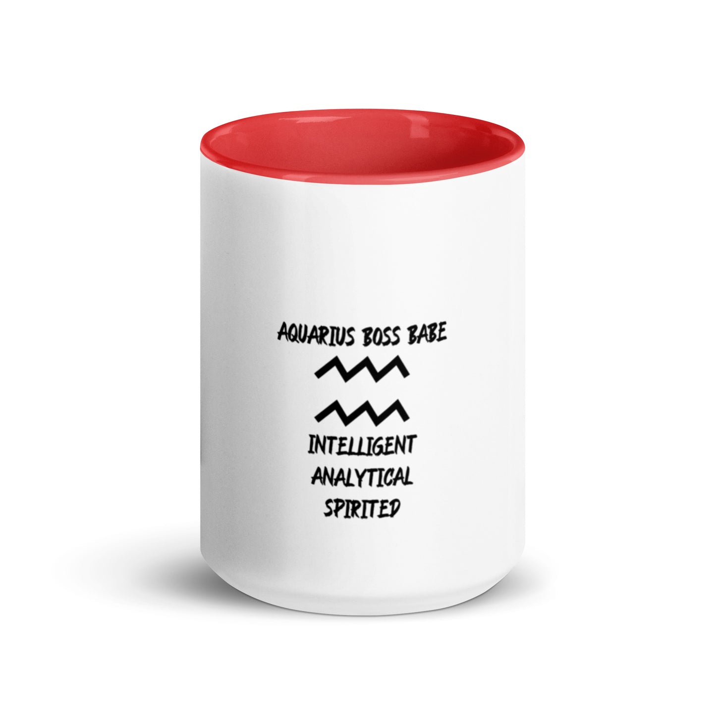 “Aquarius Boss Babe” Mug With Color Inside
