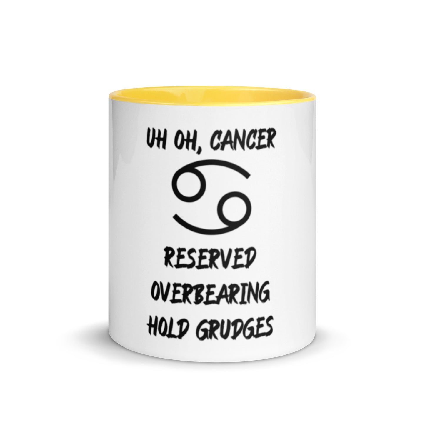 “Uh Oh, Cancer” Mug With Color Inside