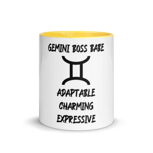 “Gemini Boss Babe” Mug With Color Inside