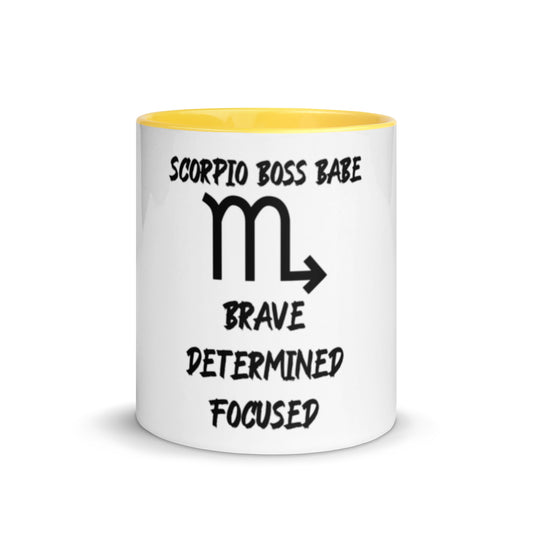 “Scorpio Boss Babe” Mug With Color Inside