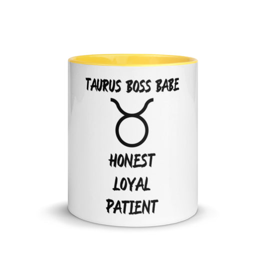 “Taurus Boss Babe” Mug With Color Inside