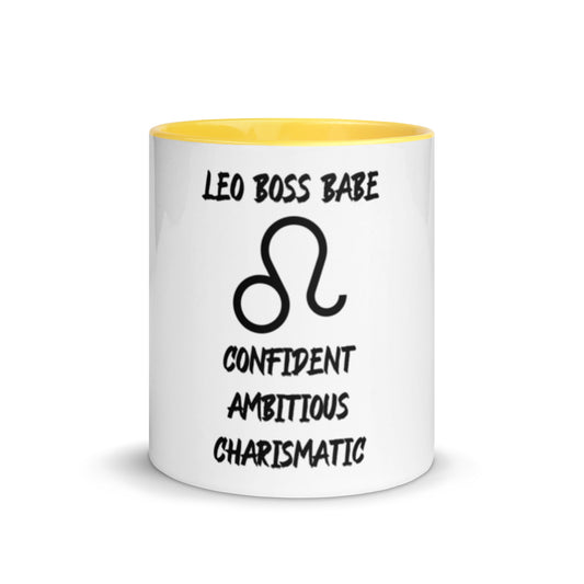 “Leo Boss Babe” Mug With Color Inside