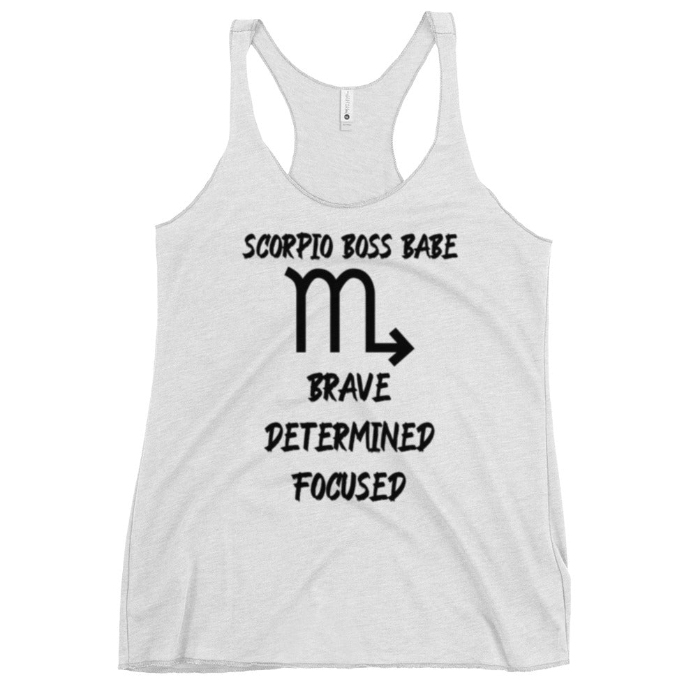 “Scorpio Boss Babe” Women's Racerback Tank