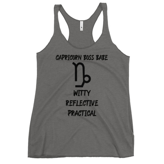 “Capricorn Boss Babe” Women's Racerback Tank