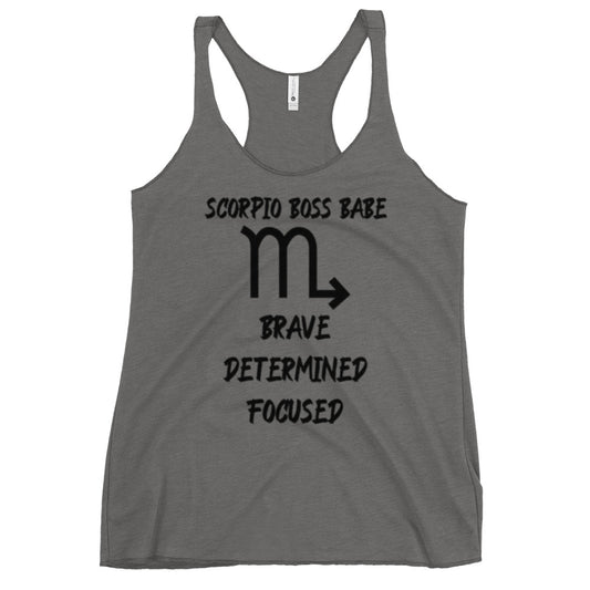 “Scorpio Boss Babe” Women's Racerback Tank
