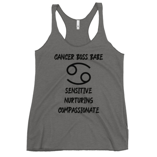 “Cancer Boss Babe” Women's Racerback Tank