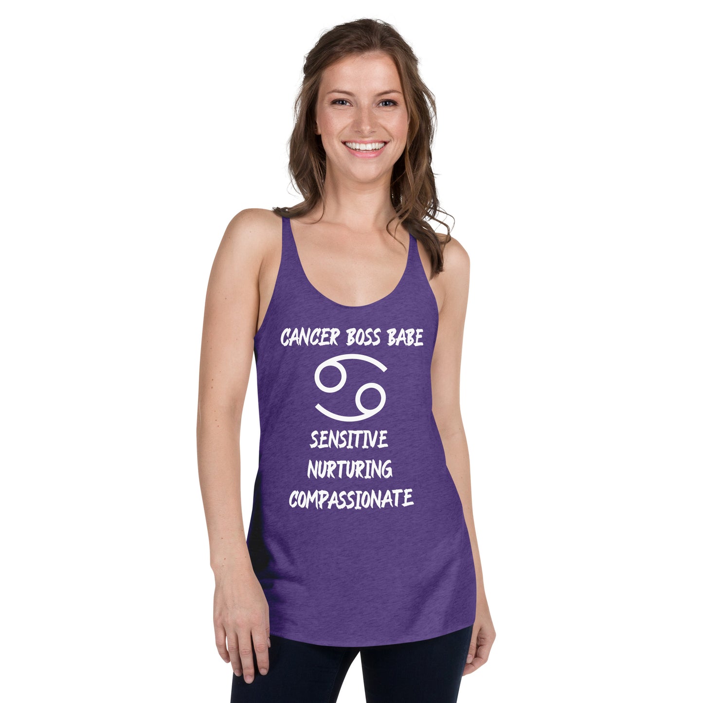 “Cancer Boss Babe” Women's Racerback Tank