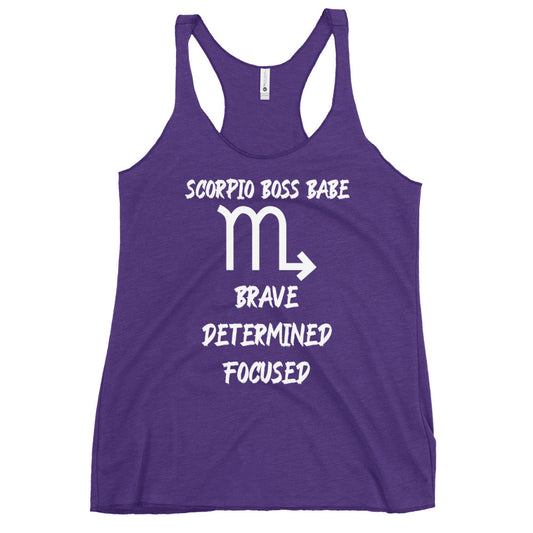 “Scorpio Boss Babe” Women's Racerback Tank