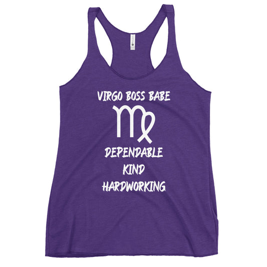 “Virgo Boss Babe” Women's Racerback Tank