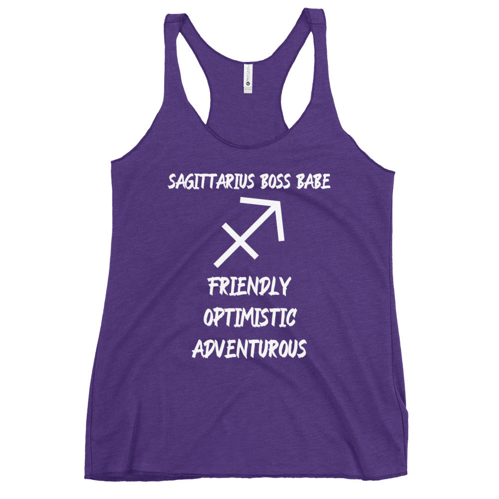“Sagittarius Boss Babe” Women's Racerback Tank