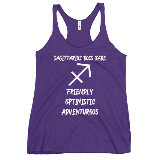 “Sagittarius Boss Babe” Women's Racerback Tank
