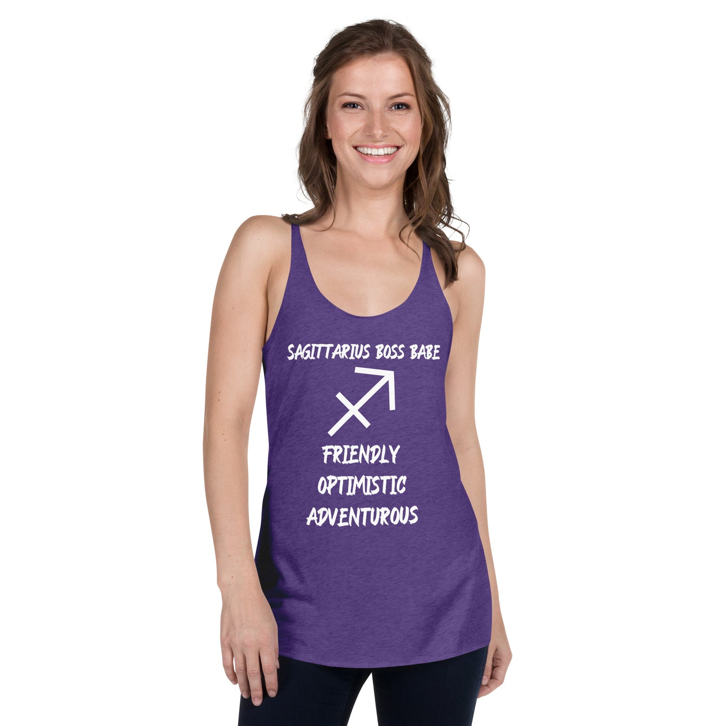 “Sagittarius Boss Babe” Women's Racerback Tank