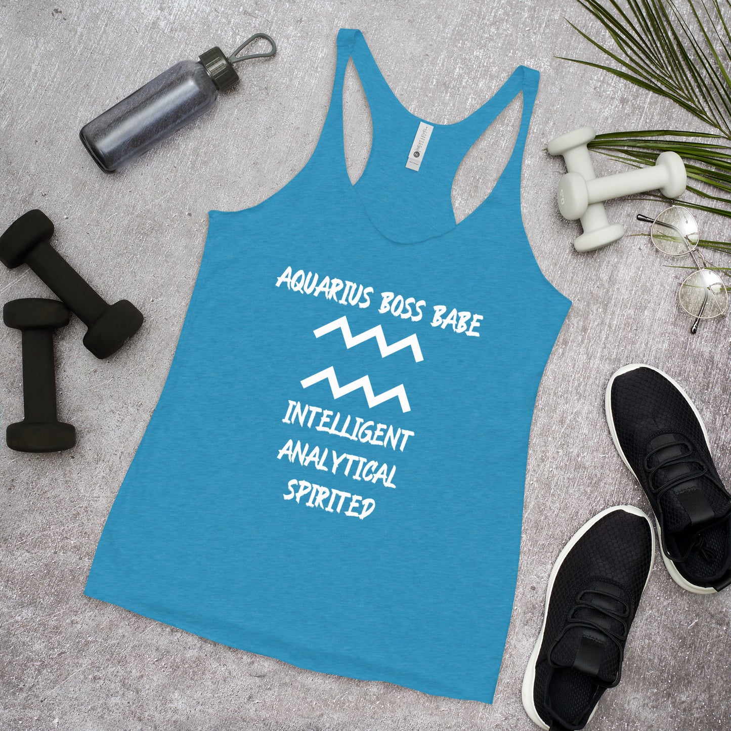 “Aquarius Boss Babe” Women's Racerback Tank