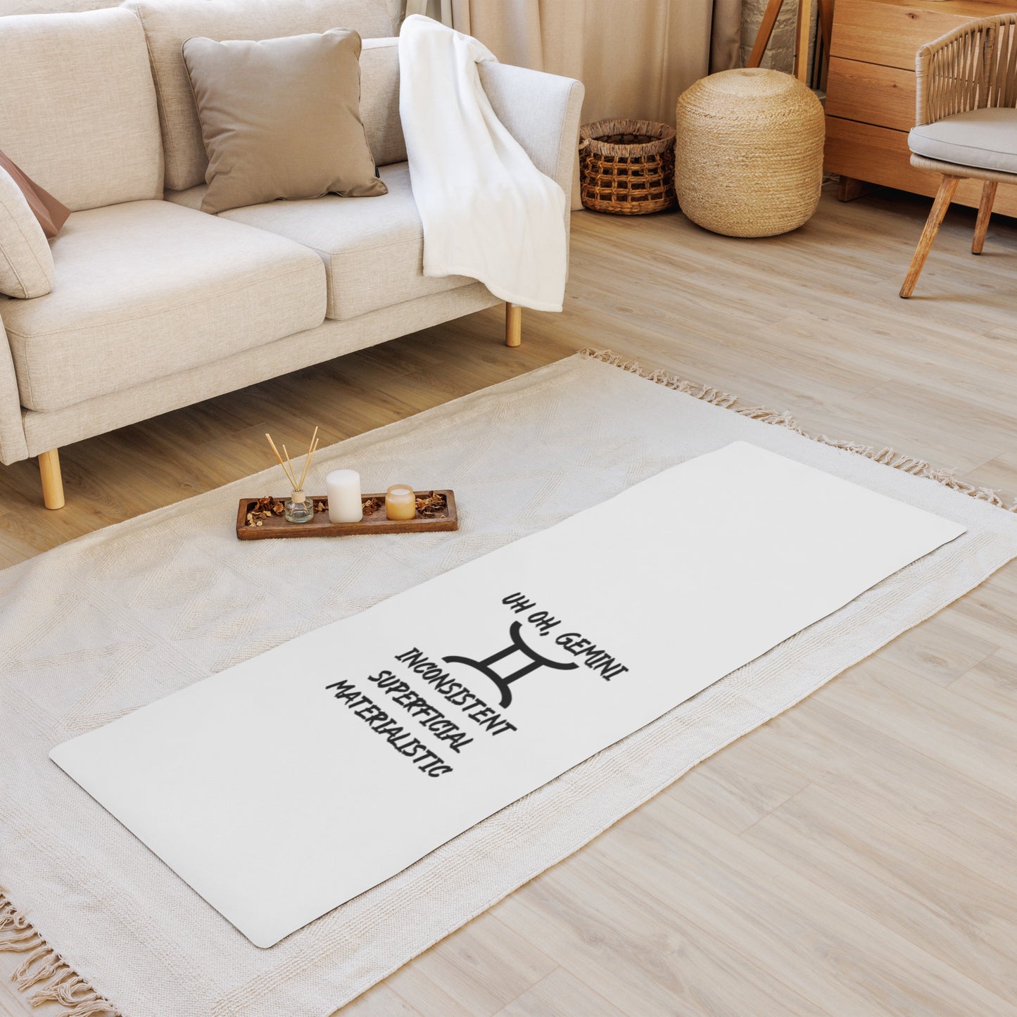 “Uh Oh, Gemini” Yoga Mat