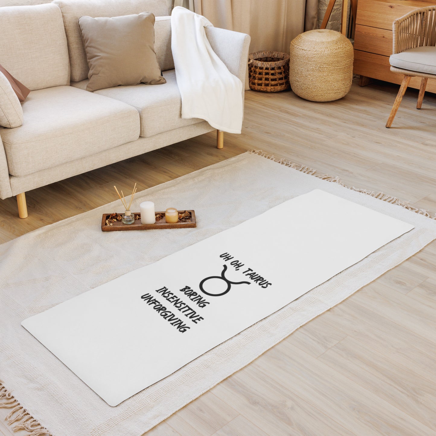 “Uh Oh, Taurus” Yoga Mat